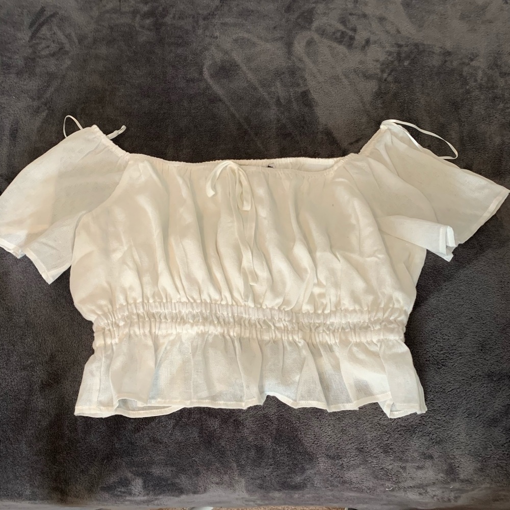 Off the Shoulder Crop Top